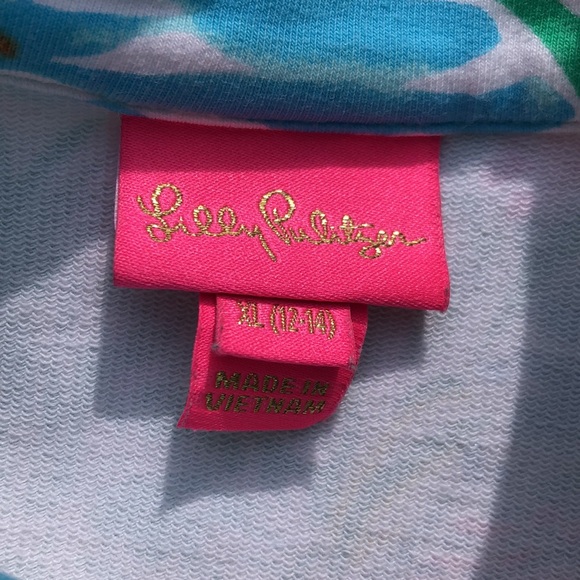 Lilly Pulitzer Girls Half-Zip Pullover - Picture 6 of 6